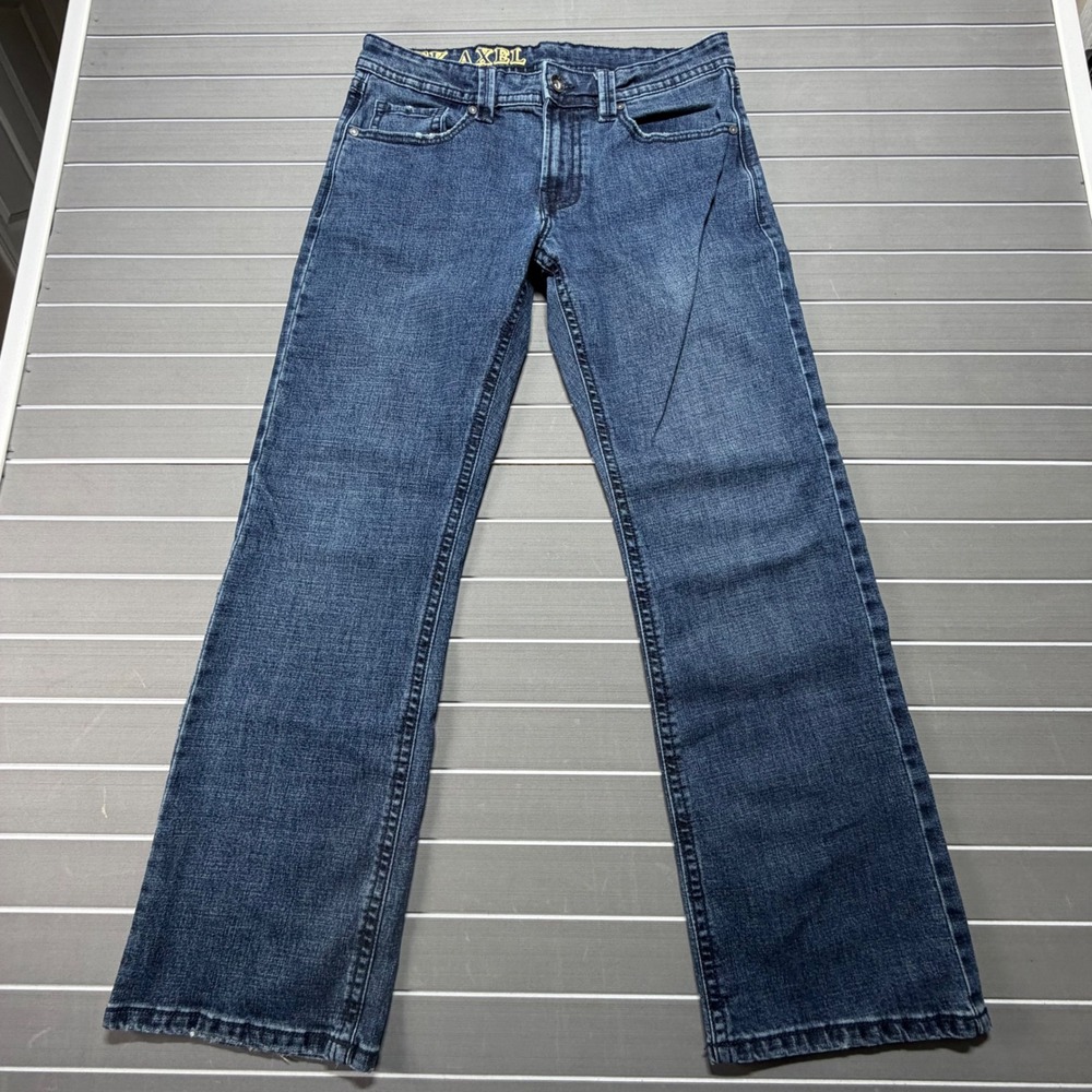 TK Axel Mens Dark Wash Relaxed Fit Flap Pocket Denim Jeans 32x32 RN138823